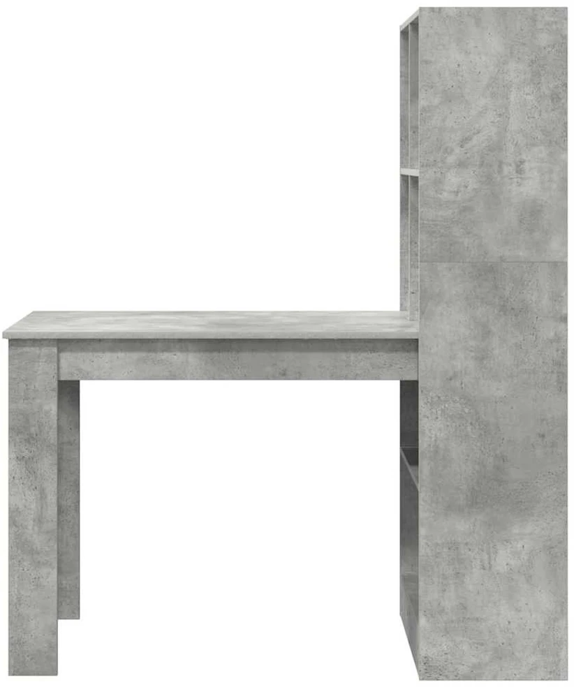 Stalas Betono pilka 122 x 67 x 145 cm Apdirbta mediena