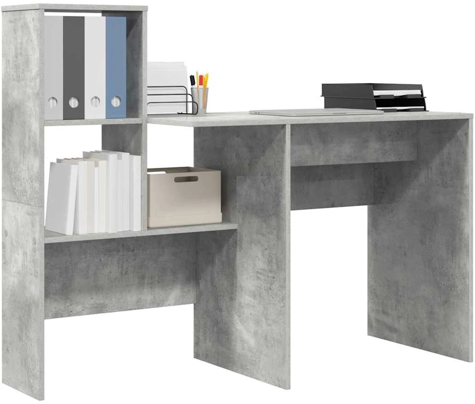 Stalas Betono pilka Apdirbta mediena 131,5 x 50 x 106,5 cm