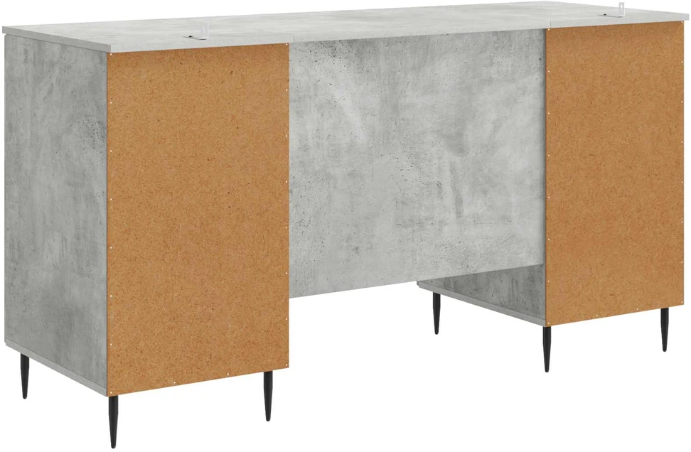 Stalas Betono pilka 142,5 x 50 x 75 cm Apdirbta mediena
