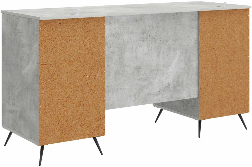 Stalas Betono pilka 142,5 x 50 x 75 cm Apdirbta mediena