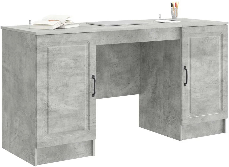 Stalas Betono pilka 142,5 x 50 x 75 cm Apdirbta mediena