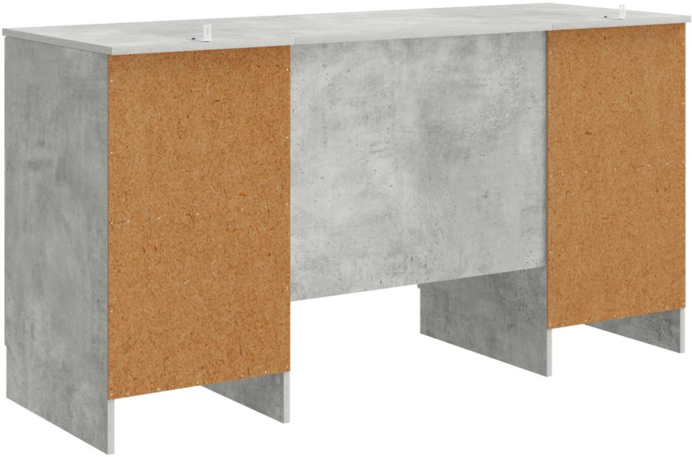 Stalas Betono pilka 142,5 x 50 x 75 cm Apdirbta mediena