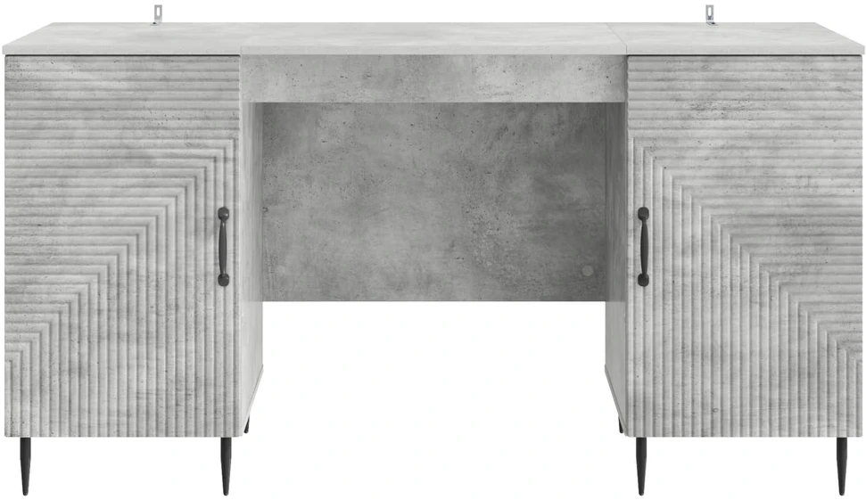 Stalas Betono pilka 142,5 x 50 x 75 cm Apdirbta mediena