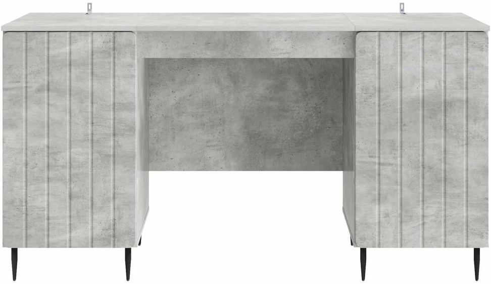 Stalas Betono pilka 142,5 x 50 x 75 cm Apdirbta mediena