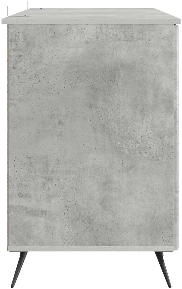 Stalas Betono pilka 142,5 x 50 x 75 cm Apdirbta mediena