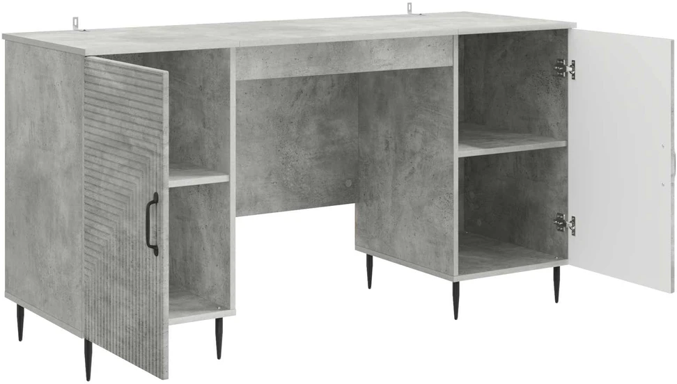 Stalas Betono pilka 142,5 x 50 x 75 cm Apdirbta mediena
