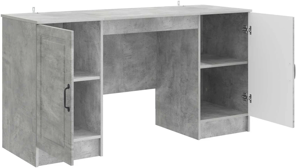 Stalas Betono pilka 142,5 x 50 x 75 cm Apdirbta mediena