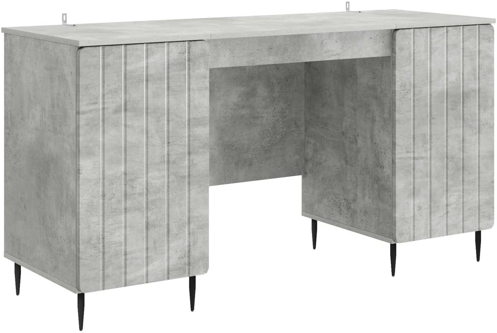 Stalas Betono pilka 142,5 x 50 x 75 cm Apdirbta mediena