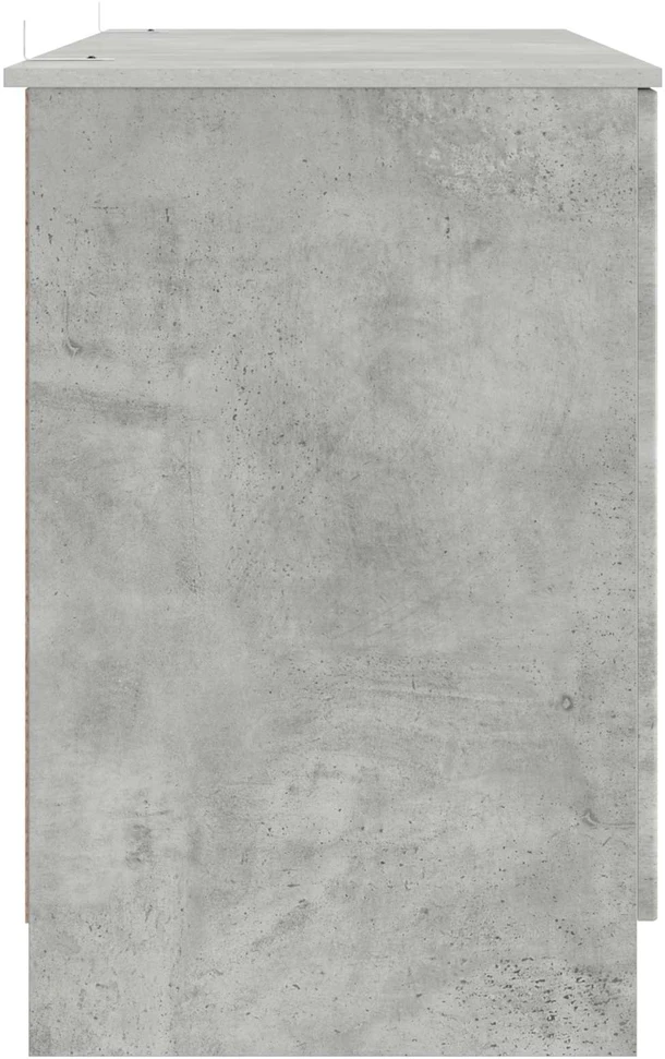 Stalas Betono pilka 142,5 x 50 x 75 cm Apdirbta mediena
