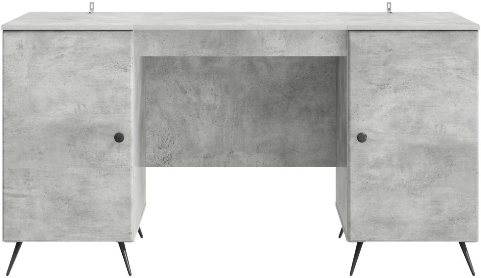 Stalas Betono pilka 142,5 x 50 x 75 cm Apdirbta mediena
