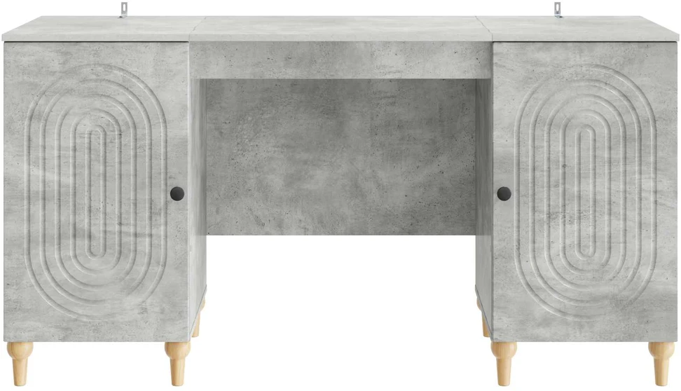 Stalas Betono pilka 142,5 x 50 x 75 cm Apdirbta mediena