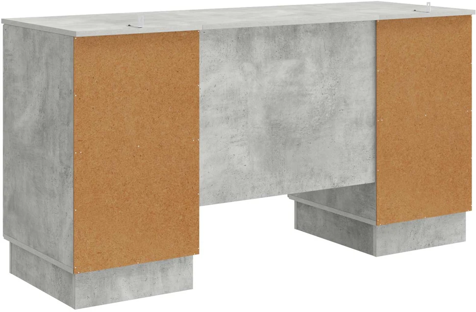 Stalas Betono pilka 142,5 x 50 x 75 cm Apdirbta mediena