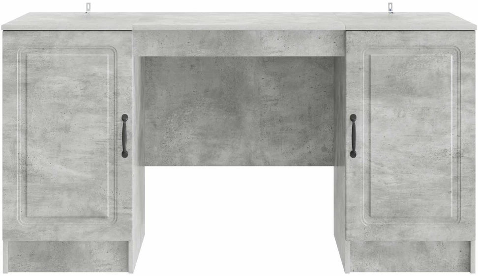 Stalas Betono pilka 142,5 x 50 x 75 cm Apdirbta mediena