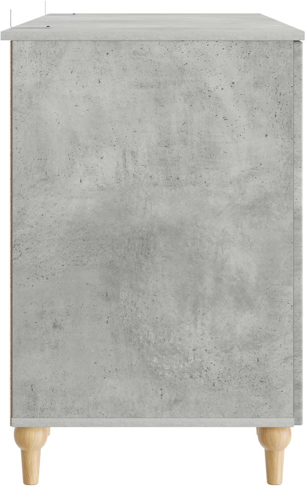 Stalas Betono pilka 142,5 x 50 x 75 cm Apdirbta mediena