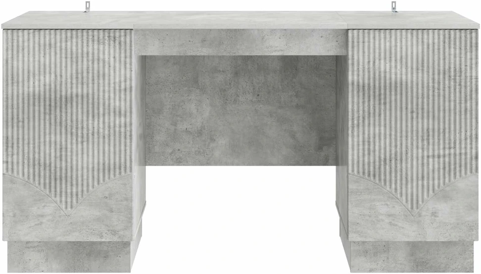 Stalas Betono pilka 142,5 x 50 x 75 cm Apdirbta mediena