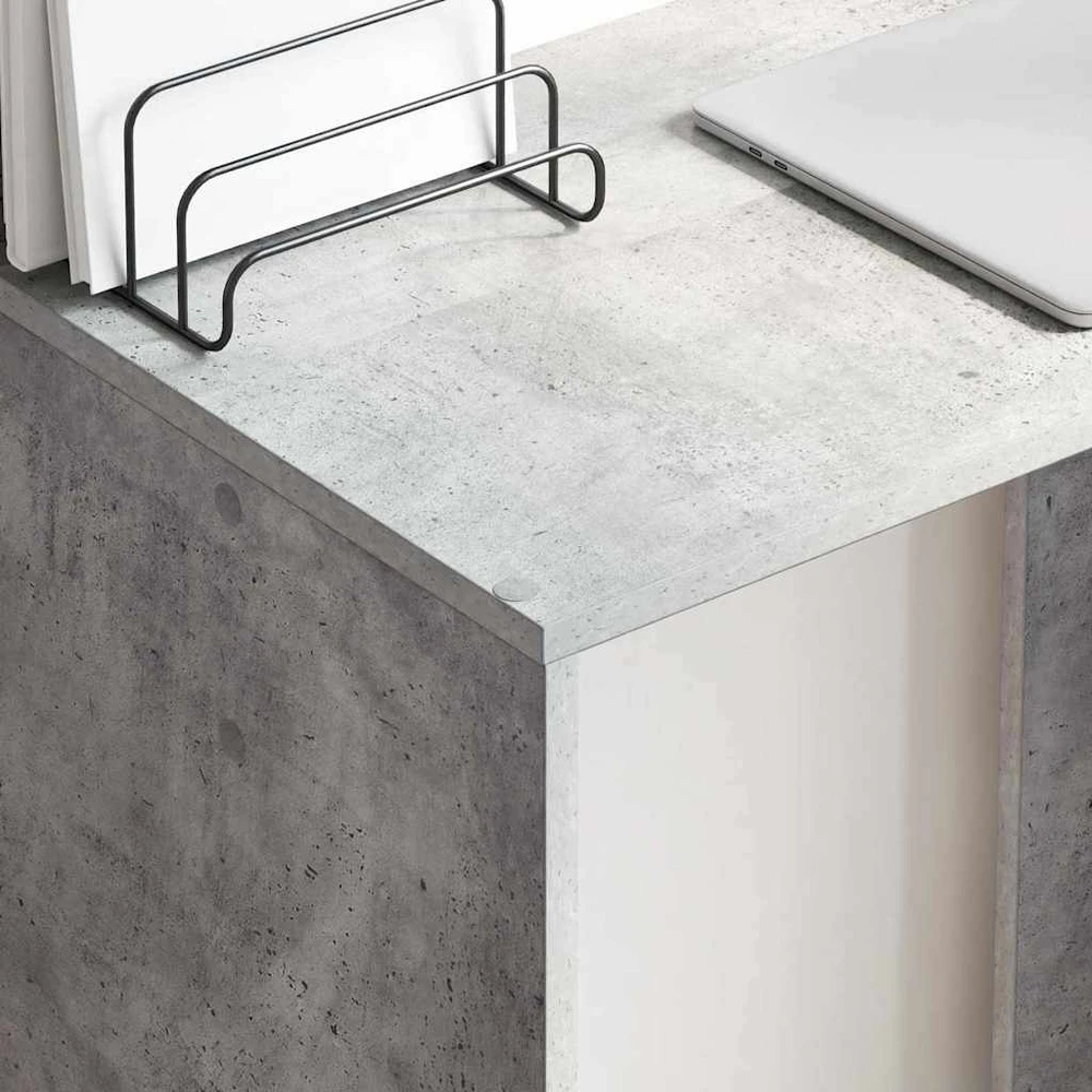 Stalas Betono pilka Apdirbta mediena 78,5 x 37 x 154,5 cm