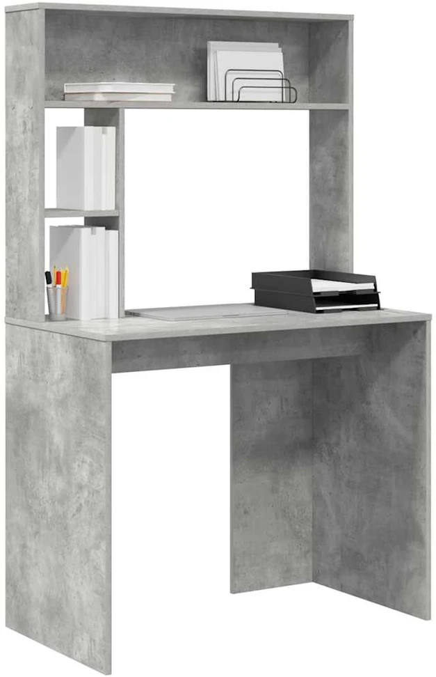 Stalas Betono pilka 91 x 50 x 149 cm Apdirbta mediena