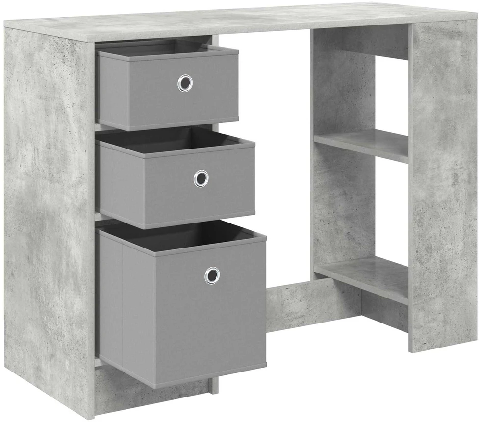 Stalas Betono pilka 100 x 40 x 75 cm Apdirbta mediena
