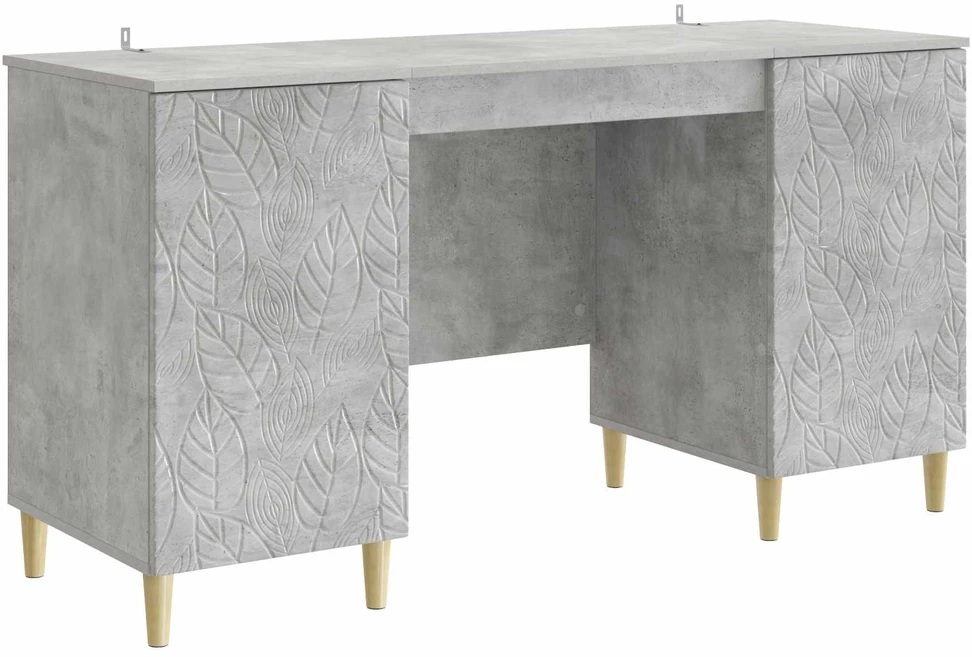 Stalas Betono pilka 142,5 x 50 x 75 cm Apdirbta mediena