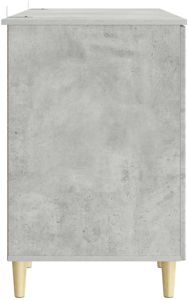 Stalas Betono pilka 142,5 x 50 x 75 cm Apdirbta mediena