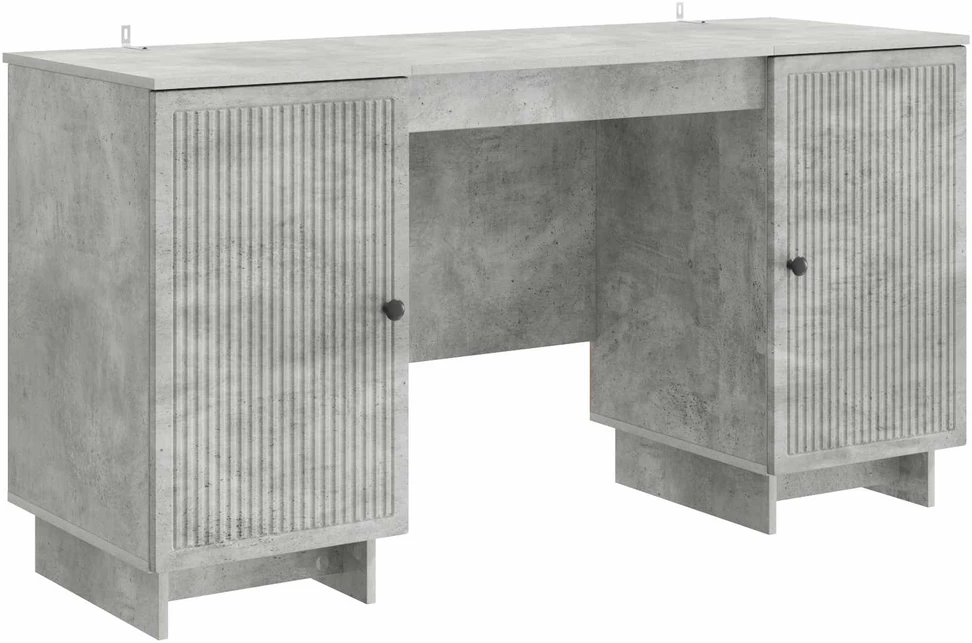 Stalas Betono pilka Apdirbta mediena 142,5 x 50 x 75 cm