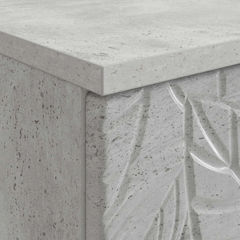 Stalas Betono pilka 142,5 x 50 x 75 cm Apdirbta mediena