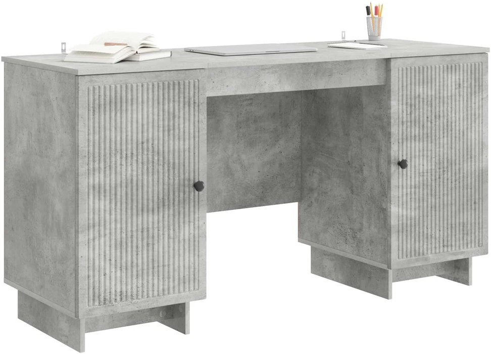 Stalas Betono pilka Apdirbta mediena 142,5 x 50 x 75 cm