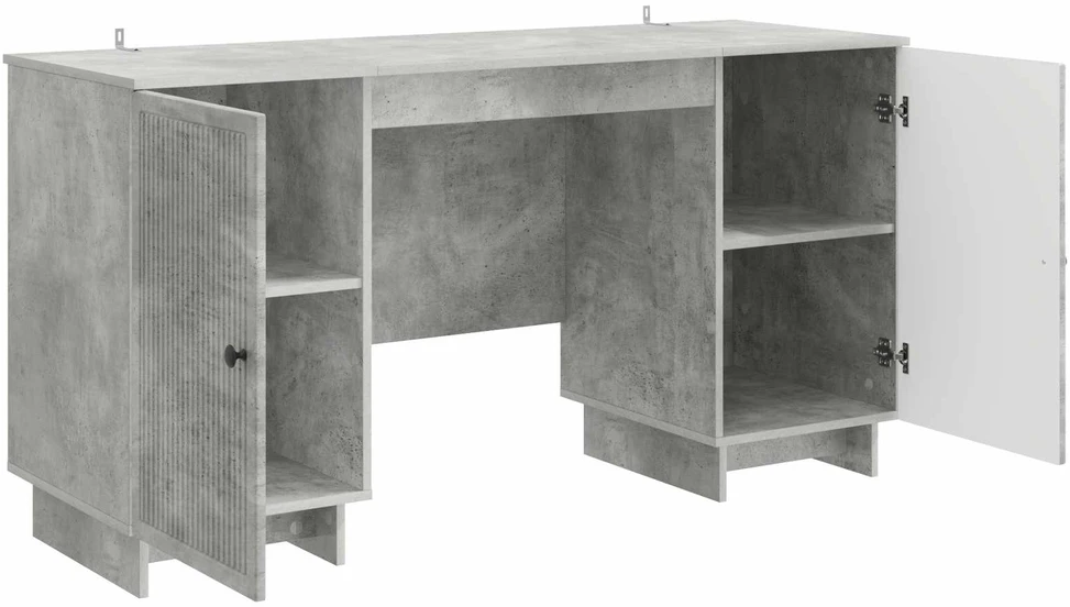 Stalas Betono pilka Apdirbta mediena 142,5 x 50 x 75 cm