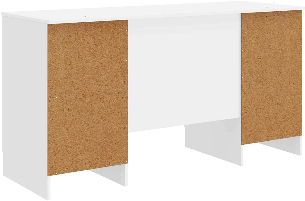 Stalas Itin blizgi balta 142,5 x 50 x 75 cm Apdirbta mediena