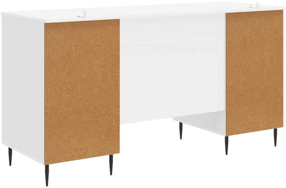 Stalas Itin blizgi balta 142,5 x 50 x 75 cm Apdirbta mediena