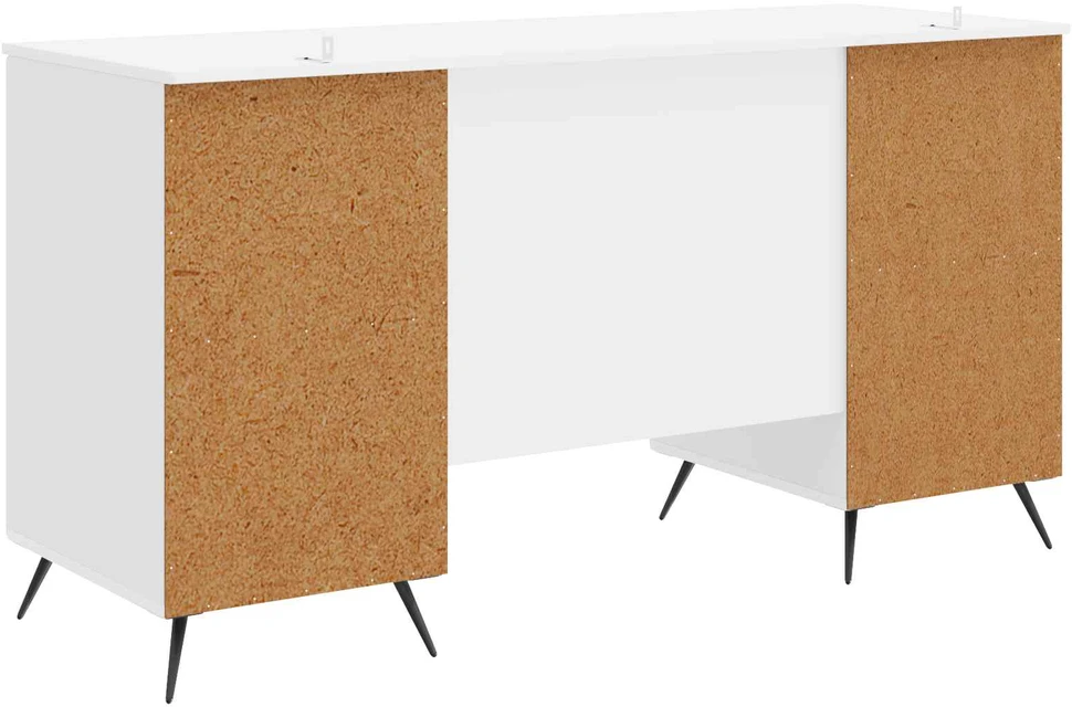 Stalas Itin blizgi balta 142,5 x 50 x 75 cm Apdirbta mediena