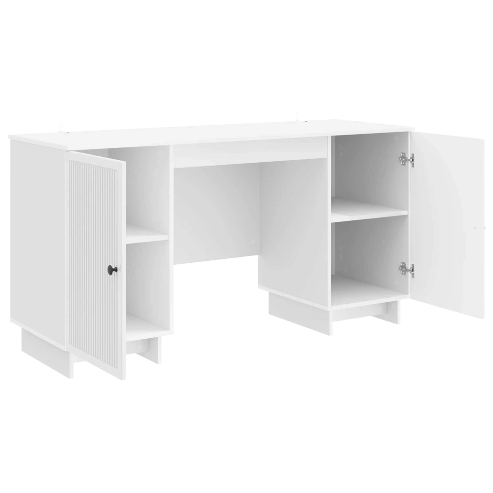 Stalas Itin blizgi balta Apdirbta mediena 142,5 x 50 x 75 cm