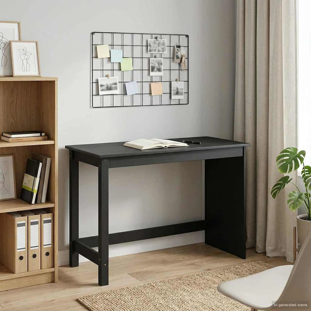 Stalas Juoda 112 x 50 x 75 cm Kietas pušies medis