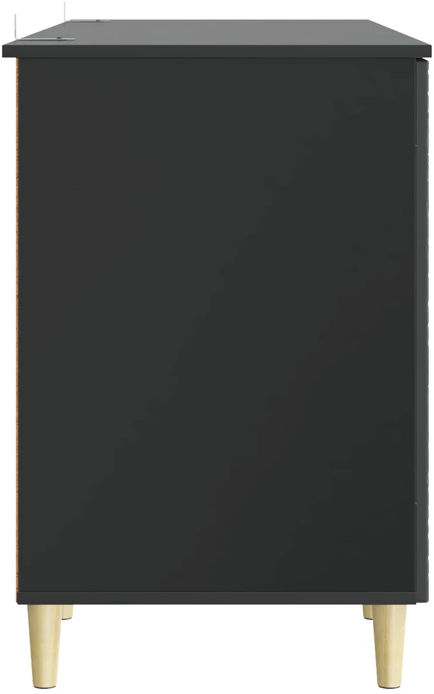 Stalas Juoda 142,5 x 50 x 75 cm Apdirbta mediena
