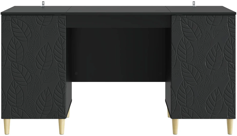 Stalas Juoda 142,5 x 50 x 75 cm Apdirbta mediena