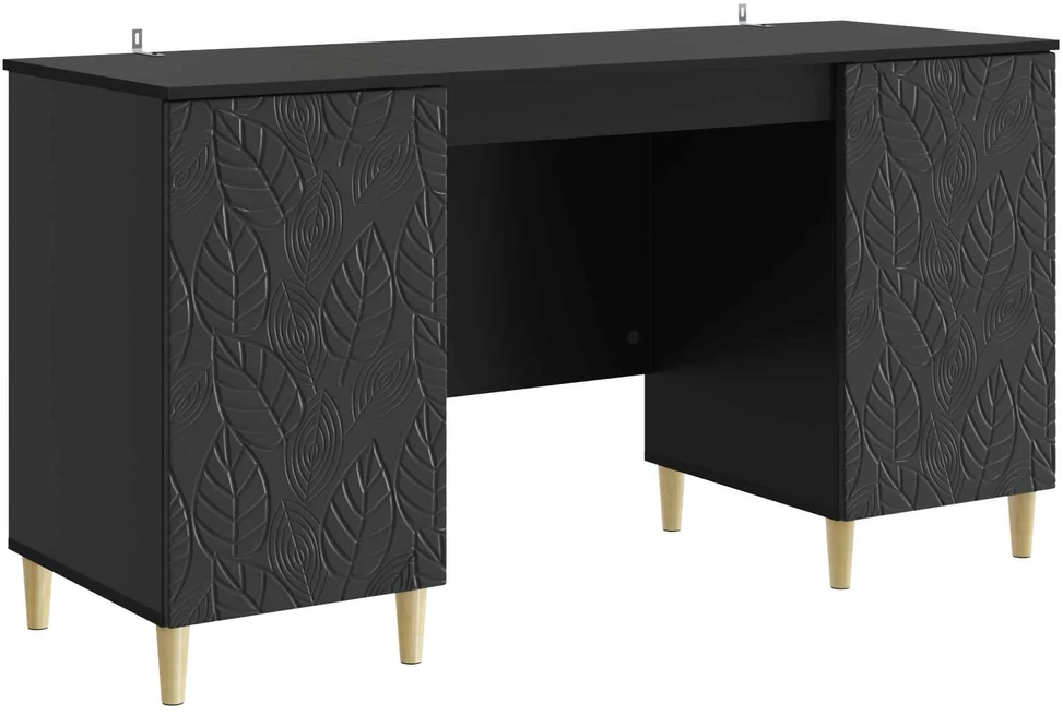 Stalas Juoda 142,5 x 50 x 75 cm Apdirbta mediena