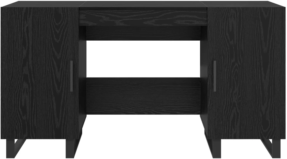 Stalas juoda ąžuolo Apdirbta mediena 140 x 50 x 75 cm