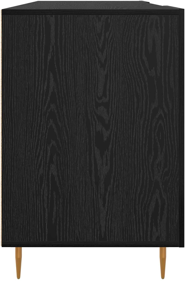 Stalas juoda ąžuolo Apdirbta mediena 140 x 50 x 75 cm