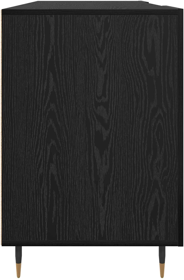 Stalas juoda ąžuolo Apdirbta mediena 140 x 50 x 75 cm