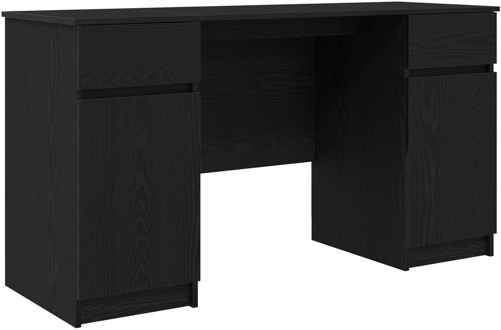 Stalas juoda ąžuolo Apdirbta mediena 140 x 49 x 76 cm