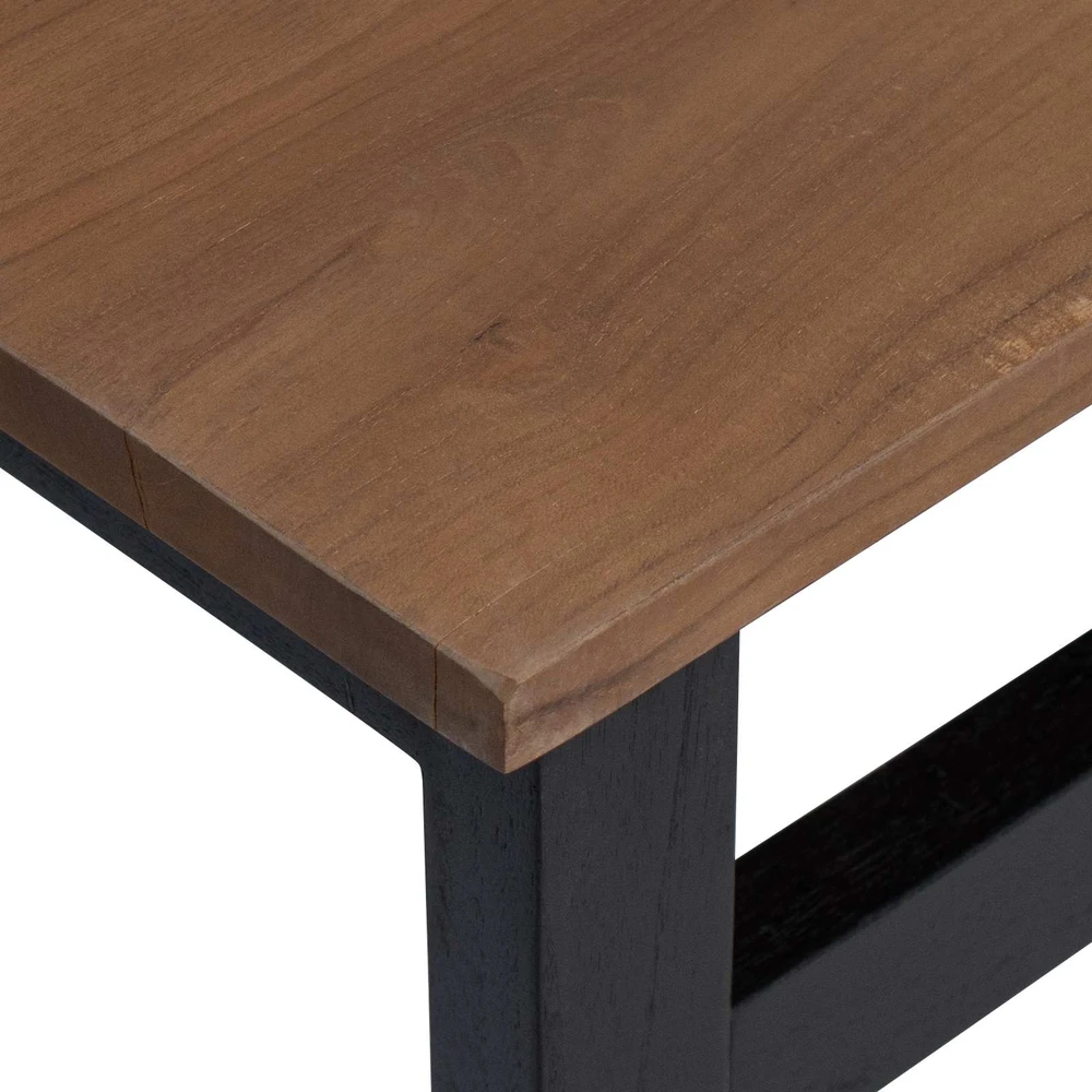 Stalas Natūrali Kieto teka medžio 100 x 45 x 75cm