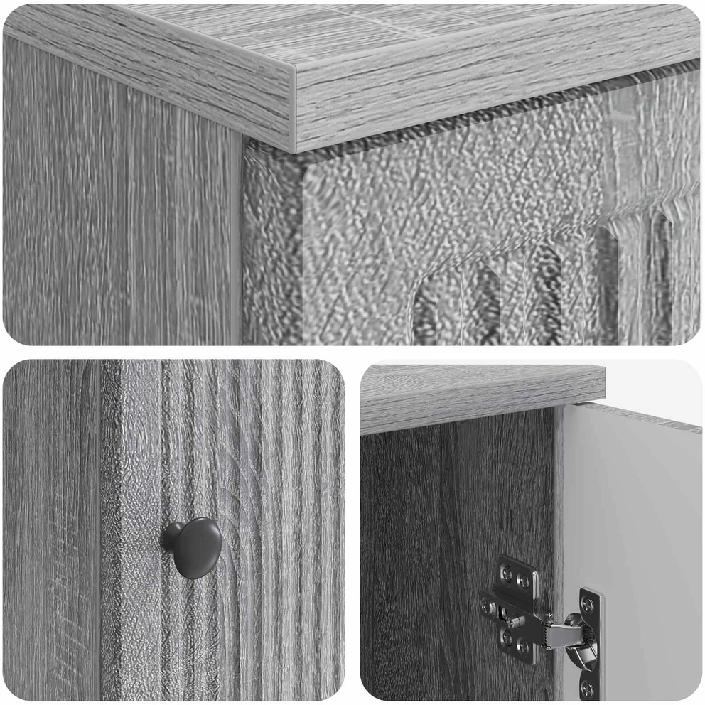 Stalas Pilka Sonoma Apdirbta mediena 142,5 x 50 x 75 cm