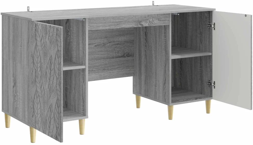 Stalas Pilka Sonoma 142,5 x 50 x 75 cm Apdirbta mediena