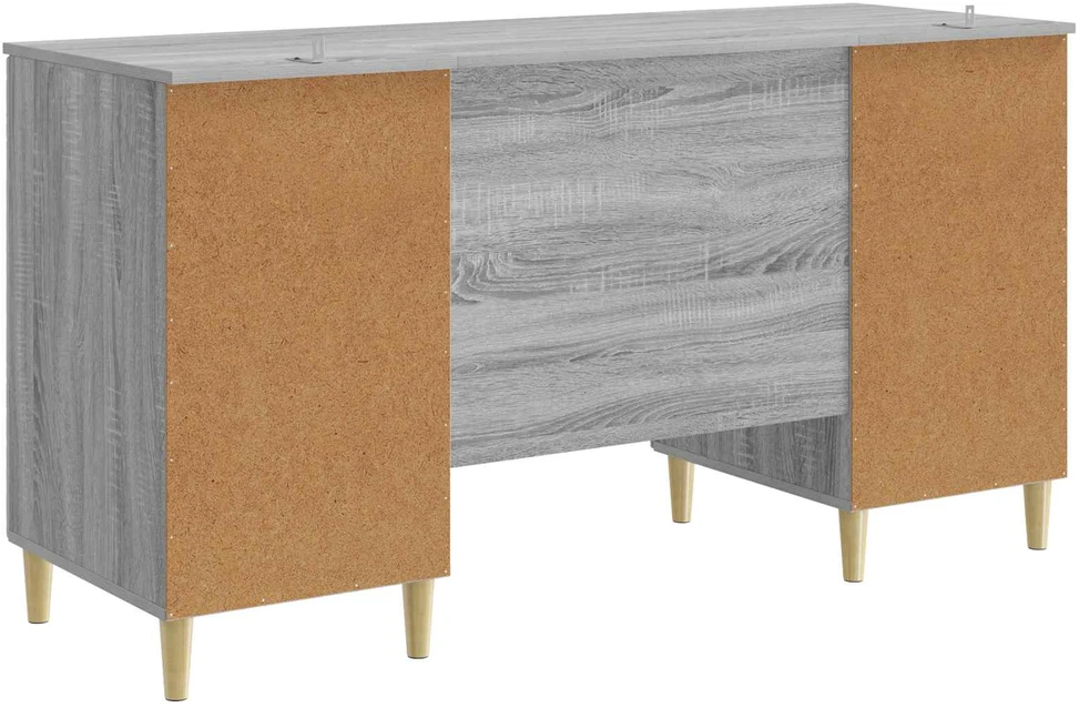 Stalas Pilka Sonoma 142,5 x 50 x 75 cm Apdirbta mediena