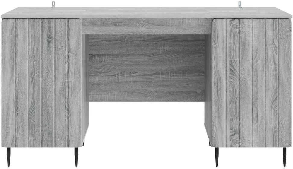 Stalas Pilka sonoma ąžuolo 142,5 x 50 x 75 cm Apdirbta mediena