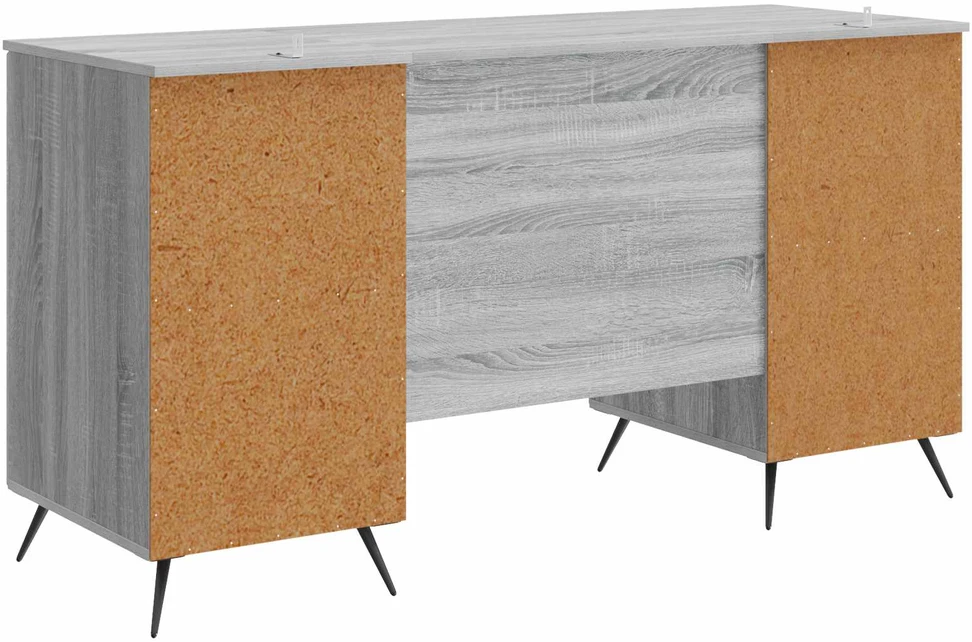 Stalas Pilka sonoma ąžuolo 142,5 x 50 x 75 cm Apdirbta mediena