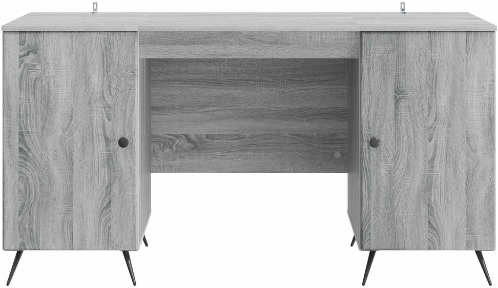 Stalas Pilka sonoma ąžuolo 142,5 x 50 x 75 cm Apdirbta mediena