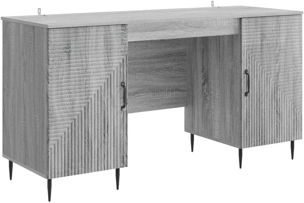 Stalas Pilka sonoma ąžuolo 142,5 x 50 x 75 cm Apdirbta mediena