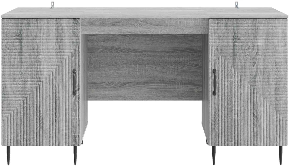 Stalas Pilka sonoma ąžuolo 142,5 x 50 x 75 cm Apdirbta mediena