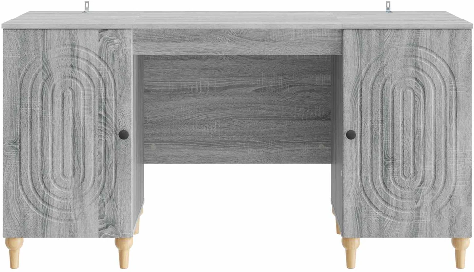 Stalas Pilka sonoma ąžuolo 142,5 x 50 x 75 cm Apdirbta mediena